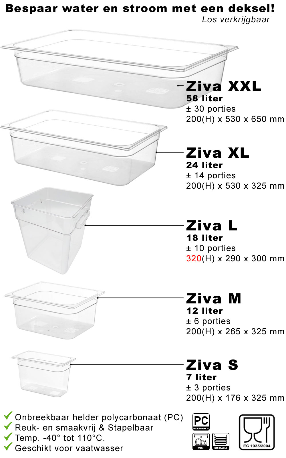 Ziva Sense + Ziva OneTouch + 12 liter waterbak bundel