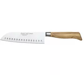 Burgvogel Oliva Line Chef&#39;s knife Santoku wide with dimples 18 cm