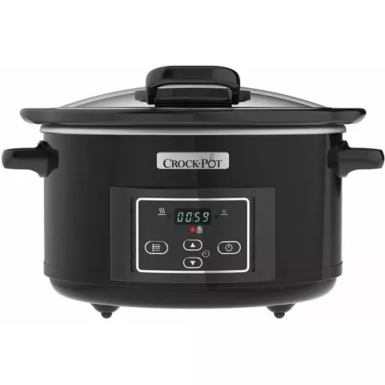 Crock-Pot CR052 Slow Cooker black 4.7L hinged lid