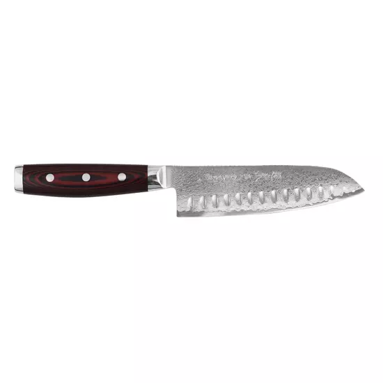 Yaxell Super Gou Santoku knife with pits 16.5 cm
